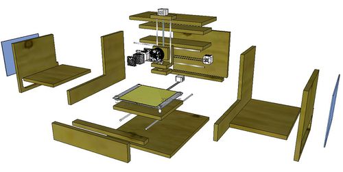 An exploded view of the Gunstrap