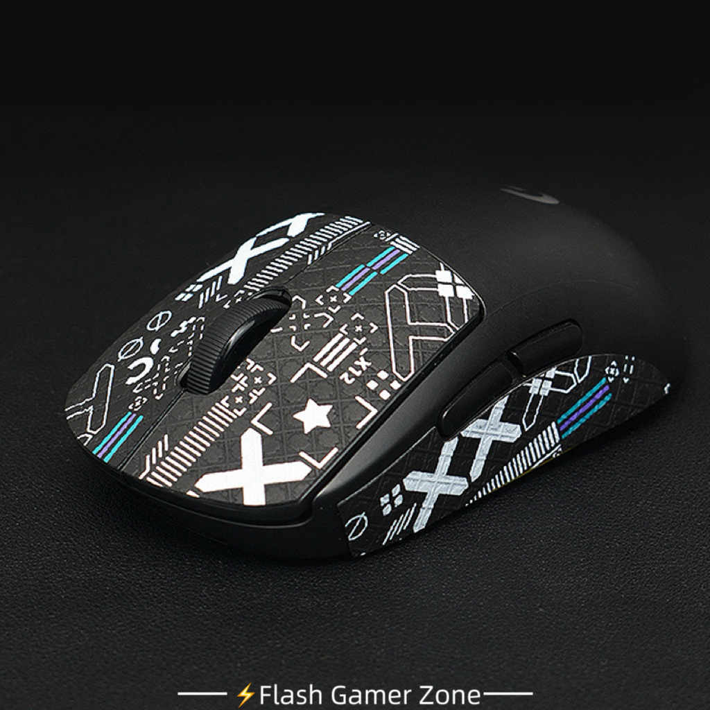 Flash Gamer Zone Mouse Anti-slip Stickers for Logitech GPW1