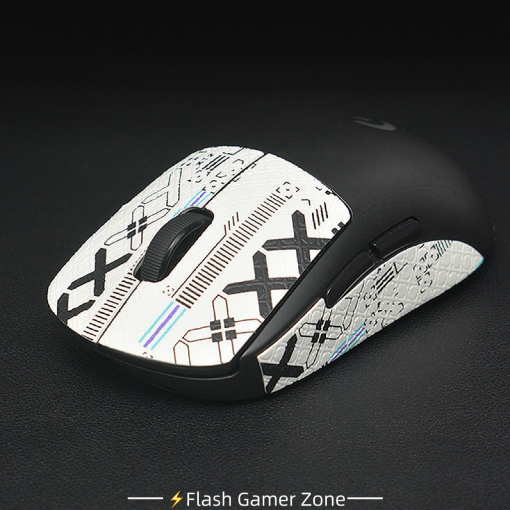 Flash Gamer Zone Mouse Anti-slip Stickers for Logitech GPW1