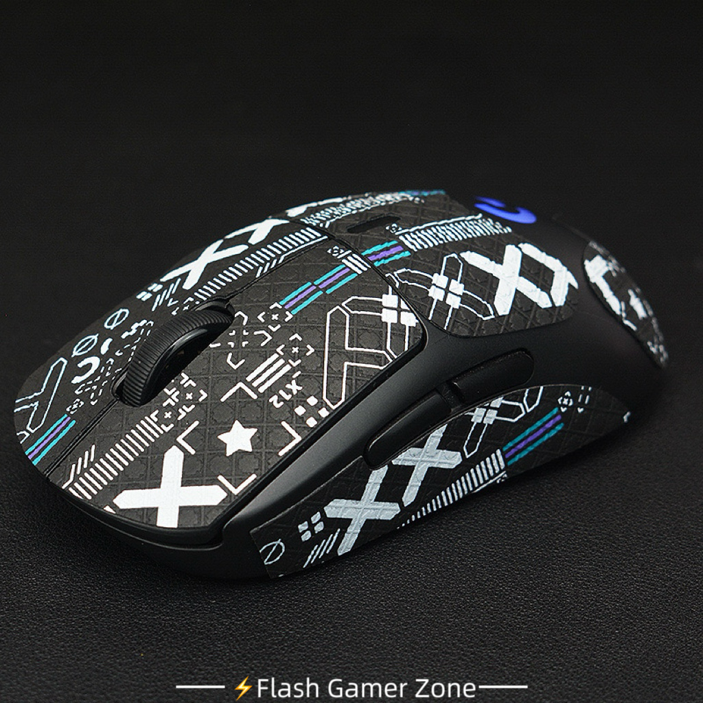 Flash Gamer Zone Mouse Anti-slip Stickers for Logitech GPW1